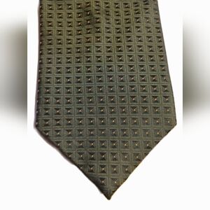 Hugo Boss Textured Forest Green Tie Vintage Silk